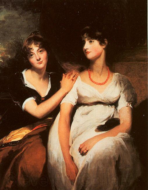 Sir Thomas Lawrence The Daughters of Colonel Thomas Carteret Hardy Spain oil painting art